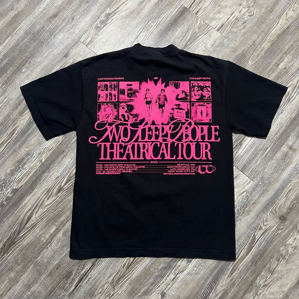 Two Sleepy People Theatrical Tour Tee Small